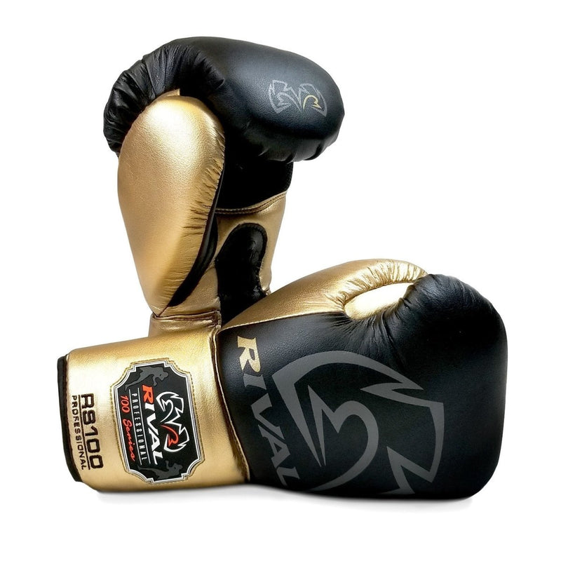 RIVAL GLOVES LACE RS100 LIMITED EDITION BLACK/GOLD - MSM FIGHT SHOPRIVAL BOXING