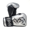 RIVAL GLOVES RS11V BOXING HOOK AND LOOP SILVER BLACK