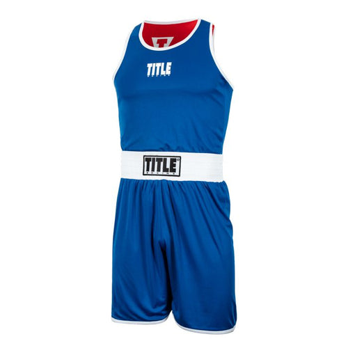 TITLE BOXING SET REVERSIBLE AMATEUR ELITE 2.0 BLUE/RED