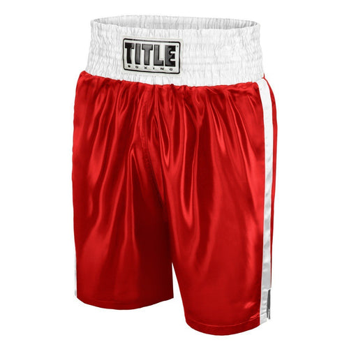 TITLE BOXING SHORTS EDGE RED/WHITE - MSM FIGHT SHOPTITLE BOXING