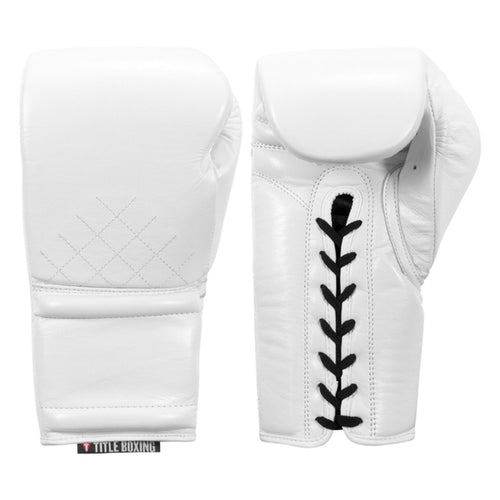 TITLE GLOVES KO-VERT SPARRING LACE WHITE