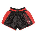 VICTORY MUAY THAI SHORTS CARBON BLACK/RED